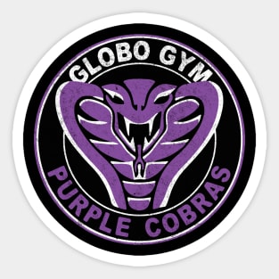 Globo Gym Purple Cobras - vintage logo Sticker